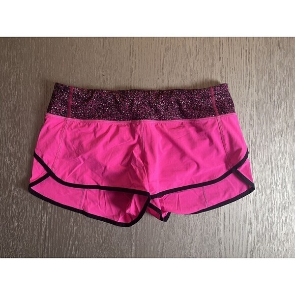 Lululemon Speed Shorts Raspberry Glow Light Pink Size 6 New 3" Inseam - Picture 1 of 5